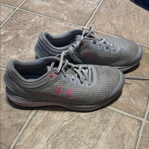 Under Armour Grey and Rose Athletic Shoes